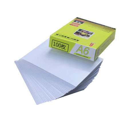 RC A6 240gsm กระดาษเคลือบเรซินเคลือบเงาสำหรับอัลบั้มครอบครัว